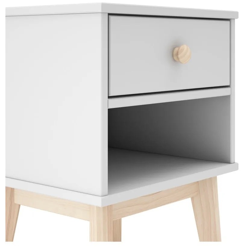 Noptieră de copii albă Esteban – Marckeric