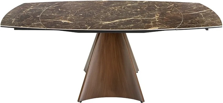Masa extensibila deosebita design LUX Porcelain Marble 135-205cm