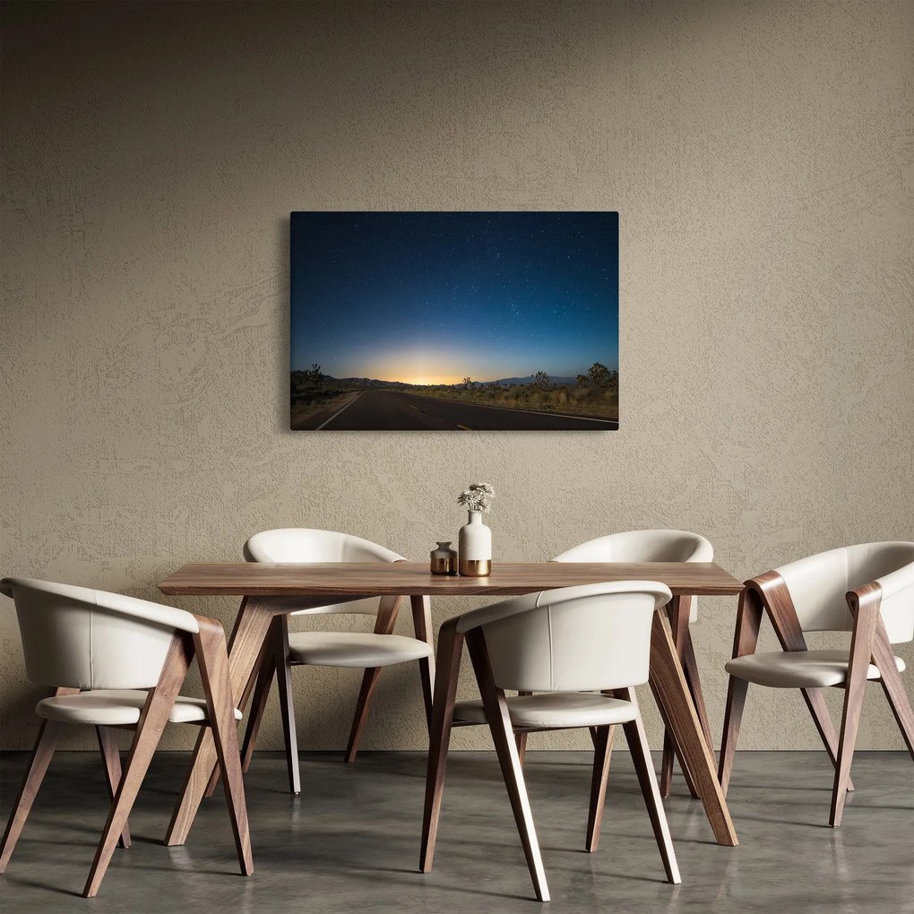 Tablou - Cer de noapte deasupra drumului (90x60 cm)