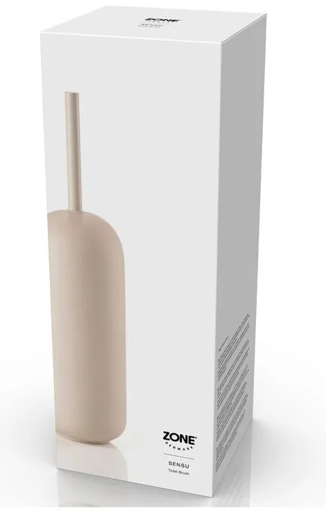 Perie de WC bej din beton Sensu – Zone