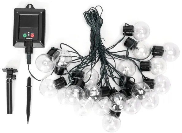 Instalație LED solară de Crăciun Aigostar 20xLED/8 funcții 11,5m IP65 multicolor