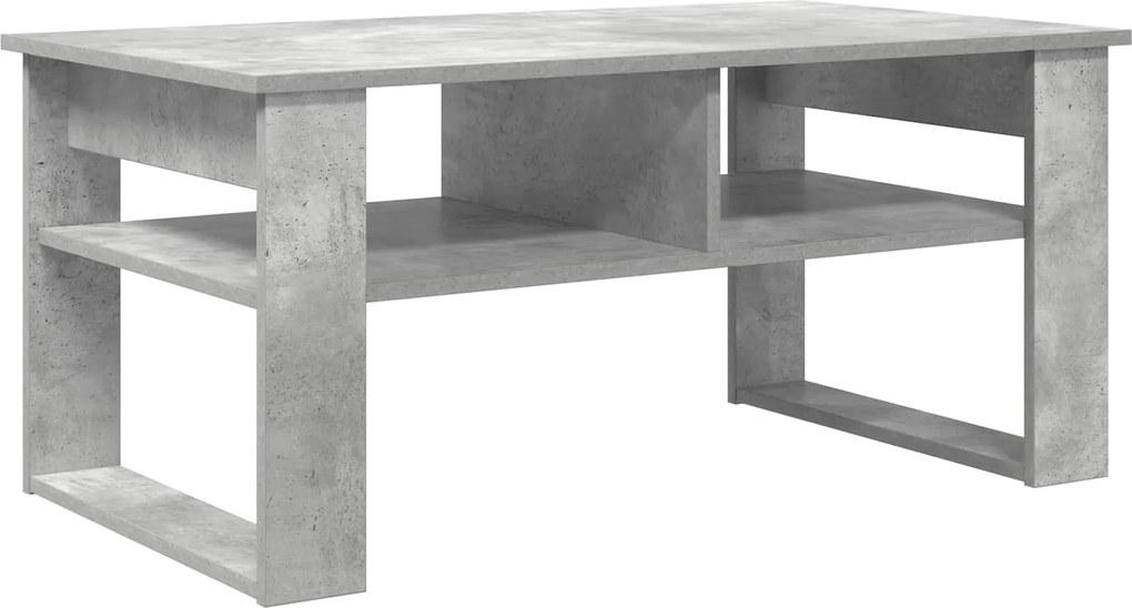 vidaXL Masă de cafea Gri din beton 96 x 54 x 44 cm Lemn compozit