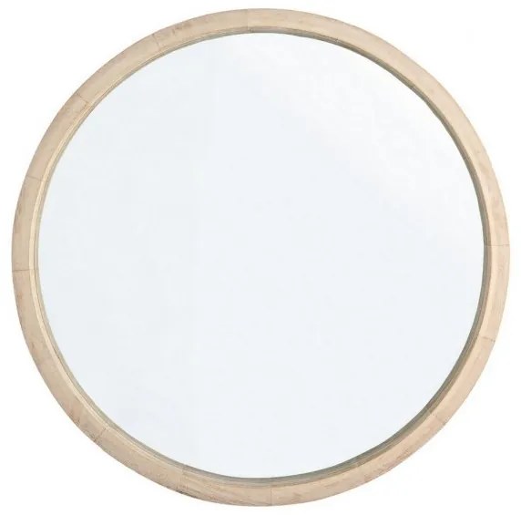 Oglinda rotunda din lemn de Paulownia, ∅ 52 cm, Tiziano Rett Bizzotto