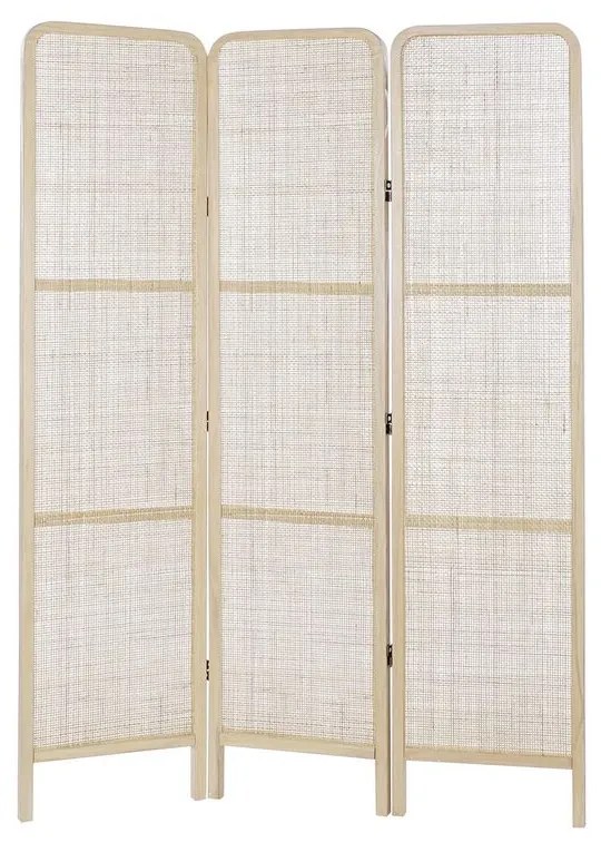 Paravan pliant dkd home decor ratan lemn de paulownia (120 x 3 x 170 cm)
