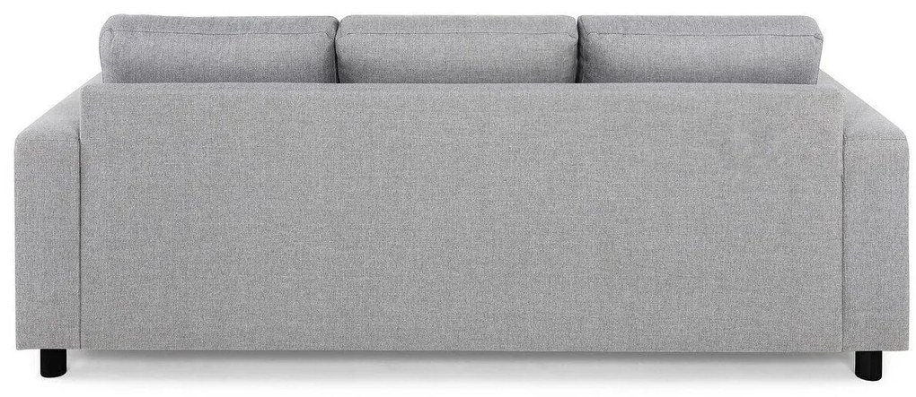 Canapea Scandinavian Choice C169Numărul de locuri: 3, Gri deschis, Negru, 214x88x86cm, Tapiterie, Picioare: Plastic