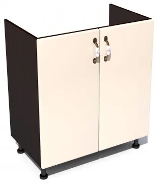 Corp inferior 60 cu 2 usi masca chiuveta Zebra MDF vanilie simplu