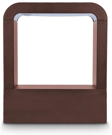 Brilagi - Corp de iluminat LED de exterior BARI LED/7W/230V 3000/4000/6000K maro IP54