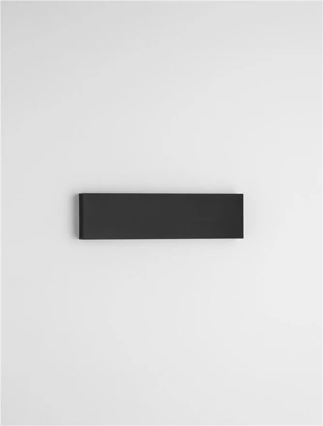 Aplica exterior neagra liniara 30cm IP65 LED METRIC