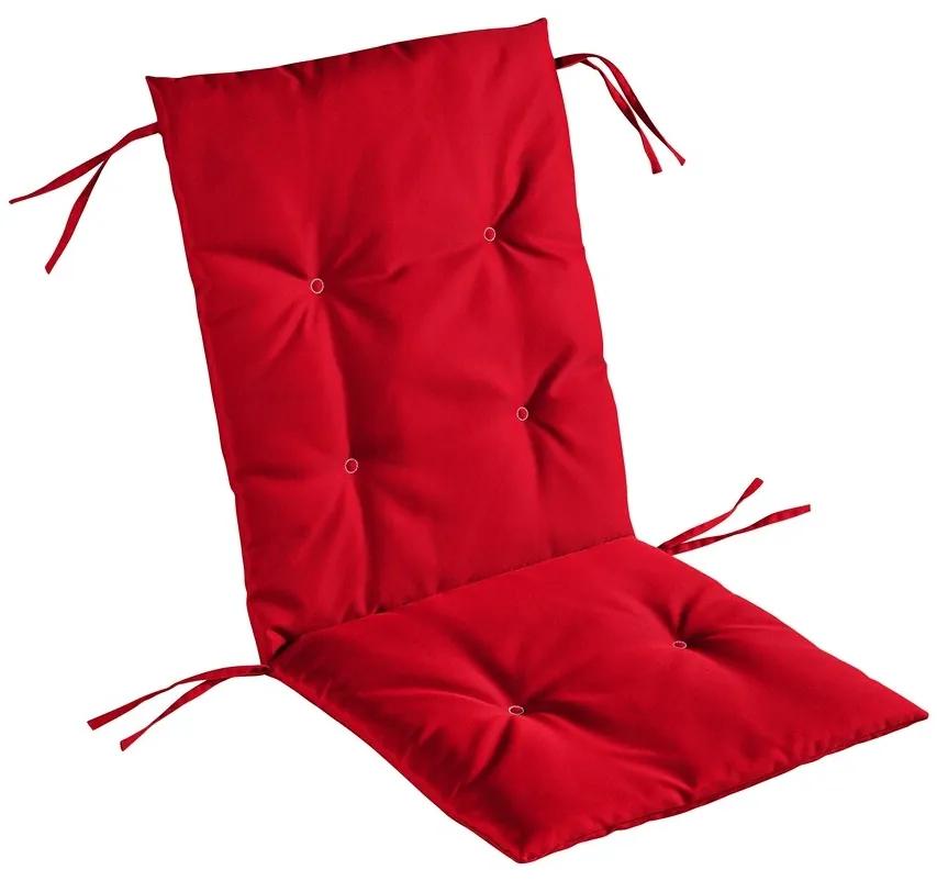 Perna scaun cu spatar Alcam, Midsummer, 105x48x3 cm, material impermeabil, Rosu
