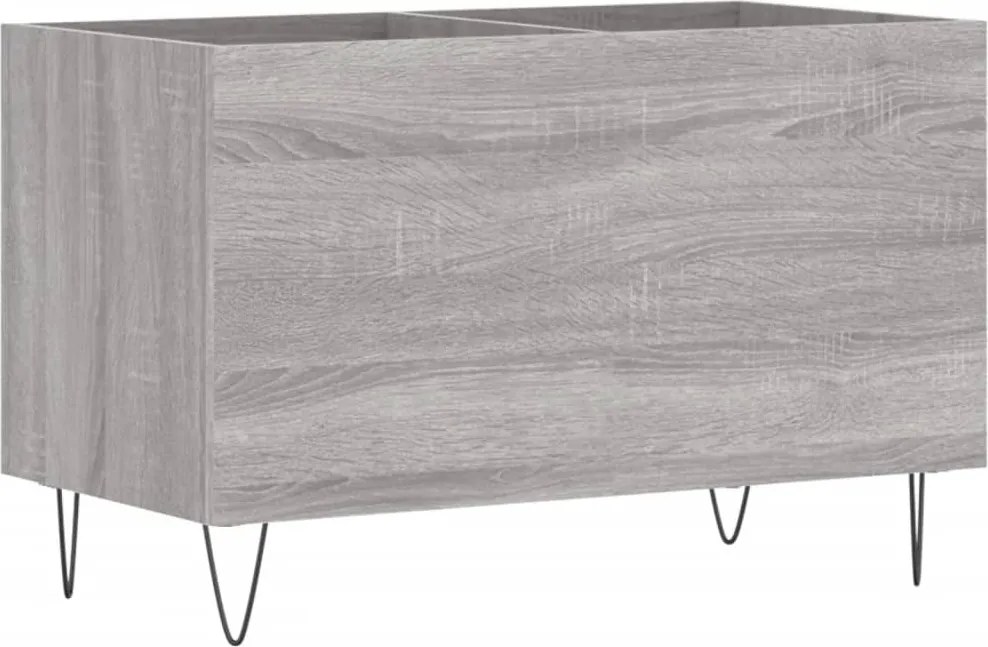 vidaXL Dulap pentru discuri gri sonoma 74,5x38x48 cm lemn prelucrat
