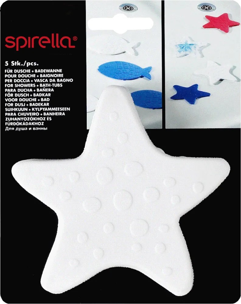 Covorașe antiderapante pentru copii pentru cadă 5 buc. 13x13 cm Asterie – Spirella