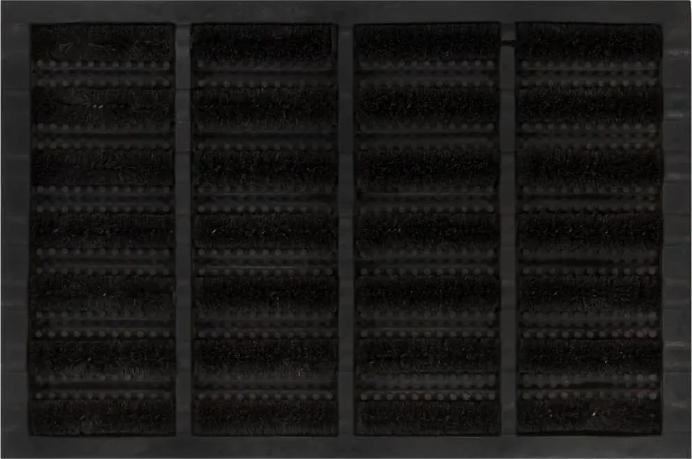 vidaXL Covoraș de ușă dreptunghiular, 40x60 cm, cauciuc/nucă cocos