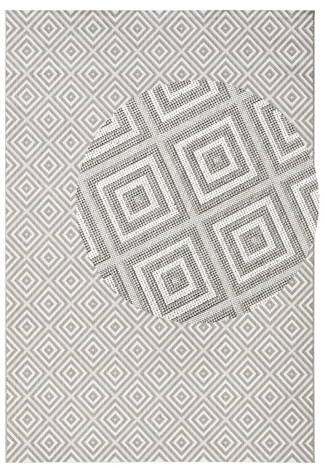 Covor de exterior NORTHRUGS Karo, 200 x 290 cm, gri