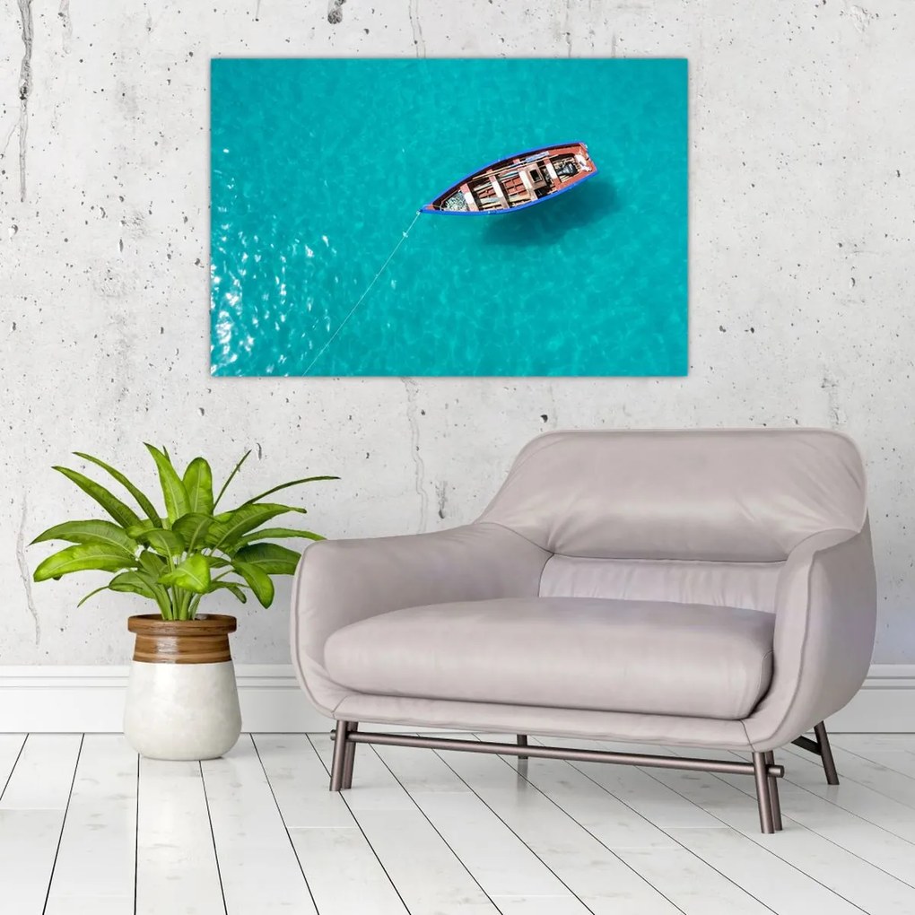 Tablou - Barcă de pescuit tradițională (90x60 cm)