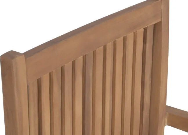 Set dining exterior din lemn de tec masiv, masă extensibilă 210–310 cm și 8 scaune, finisaj natural, „Java”