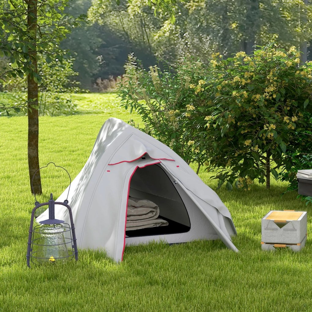 Cort Outsunny pentru 1-2 persoane, cort de camping cu dublu strat | Aosom Romania