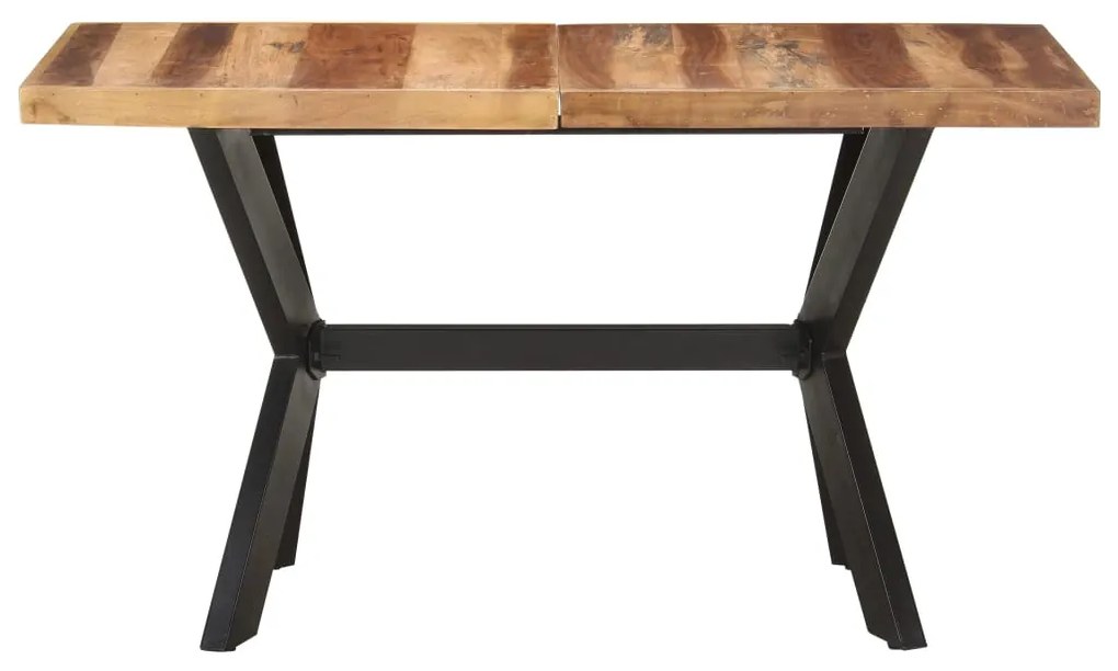 321546 vidaXL Masă de bucătărie, 140x70x75 cm, lemn masiv, finisaj miere