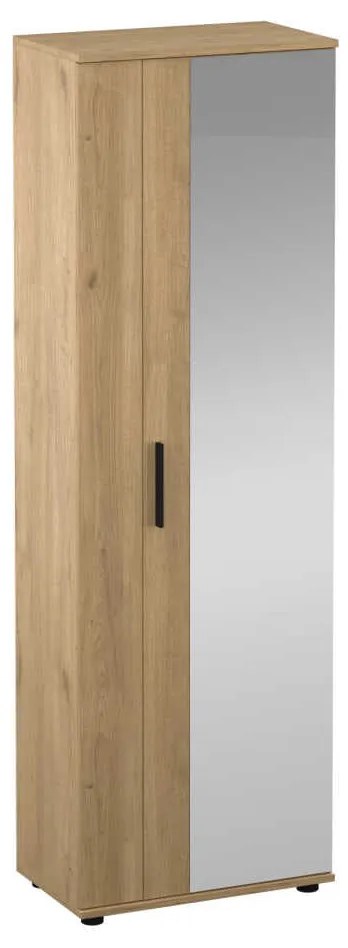 Pantofar Adore Porto, 2 usi reversibile cu oglinda, 10 rafturi, capacitate 28 perechi , 60 x 187 x 36 cm