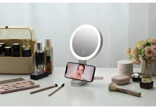 Immax 09103L - Oglindă cosmetică SWEET LED+CCT, dimabilă, 3W/5V, albă