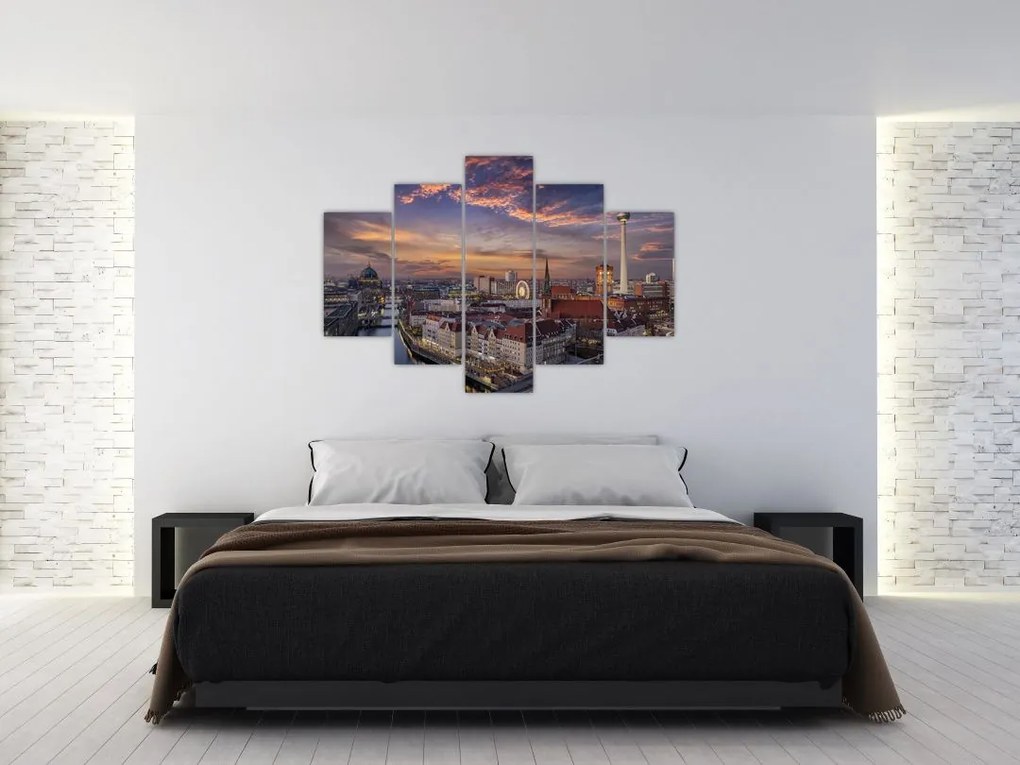 Tablou - Apus de soare în Berlin (150x105 cm)