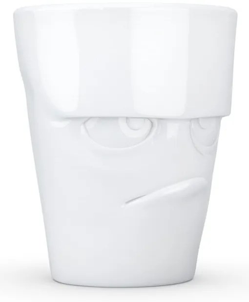 Cană din porțelan cu farfurie, nervos 58products, alb