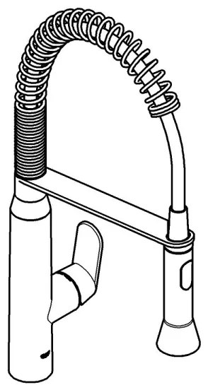 GROHE 31379000 - Baterie pentru chiuvetă K7 G12” crom lucios