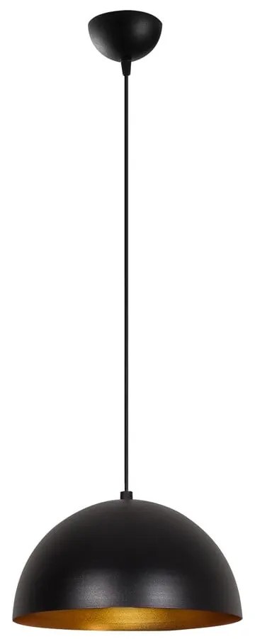 Lustră neagră cu abajur din metal ø 30 cm Coppa – Opviq lights