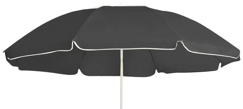 vidaXL Umbrelă de soare de grădină, stâlp din oțel, antracit, 180 cm