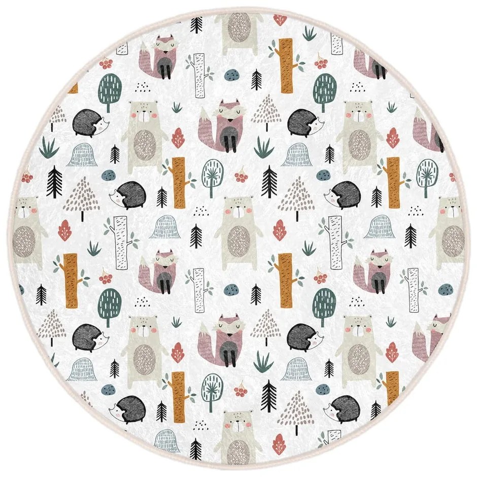 Covor pentru copii alb ø 80 cm Comfort – Mila Home