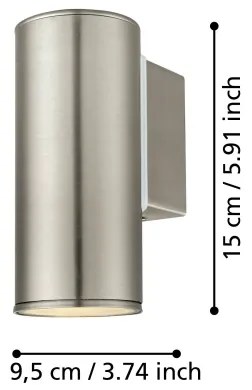 Eglo 94106 - Corp de iluminat LED exterior RIGA 1xGU10/3W/230V