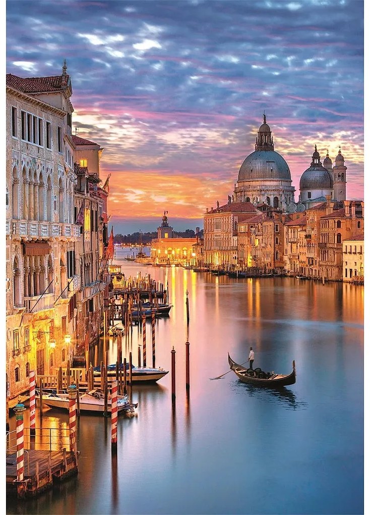 Orașe Lighting Puzzle Veneția 500 piese Clementoni
