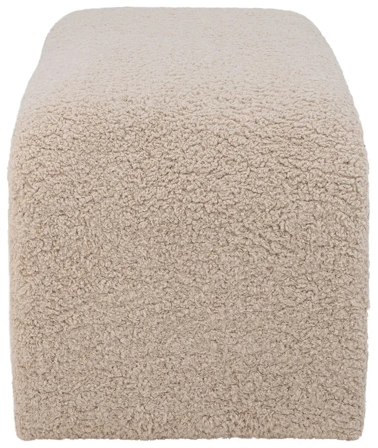 Bancă crem cu tapițerie din stofă bouclé Bobbie – Bloomingville