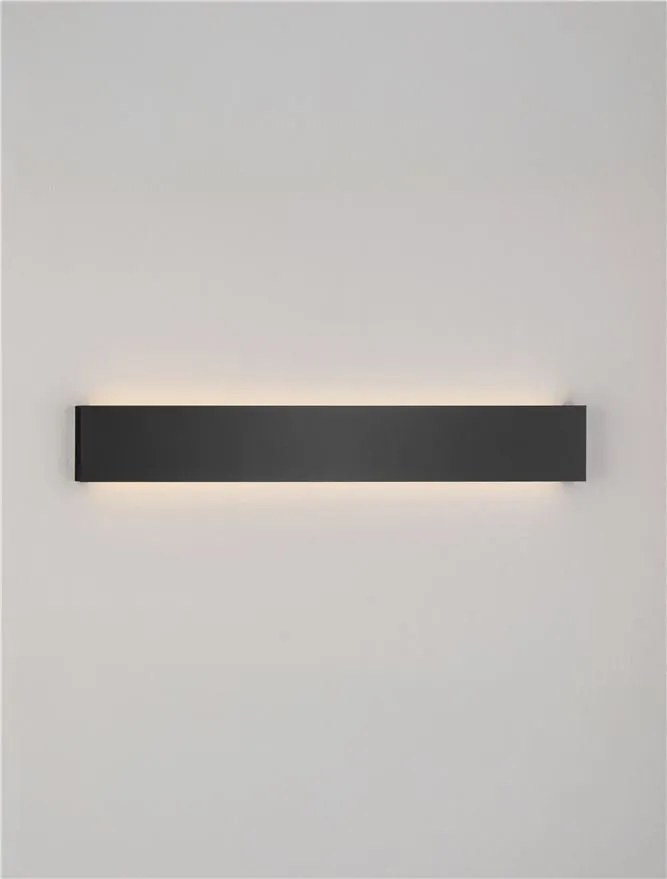 Aplica exterior negru liniara 60cm IP65 LED METRIC