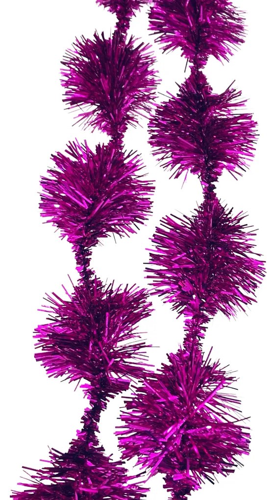 Beteala PomPom 30mm fir de 2m fucsia