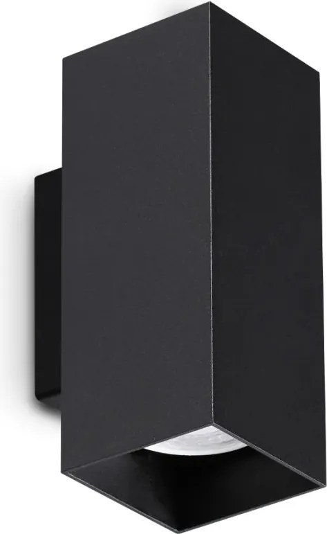 Aplica de perete LOOK AP2 SQUARE D60 H150 NERO