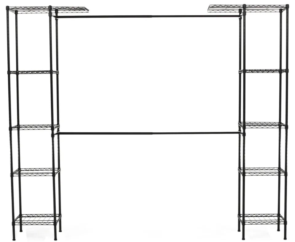 Raft reglabil, negru, GELBAN