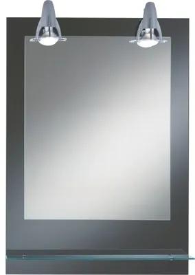 Oglinda baie cu iluminare si polita Kristall Form Pierre, IP 20, 50x70 cm