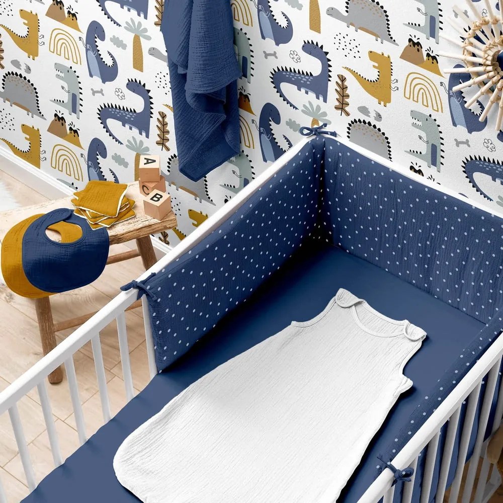 Cearceaf pentru copii din muselină pentru pătuț cu elastic 70x140 cm – Bébé Douceur