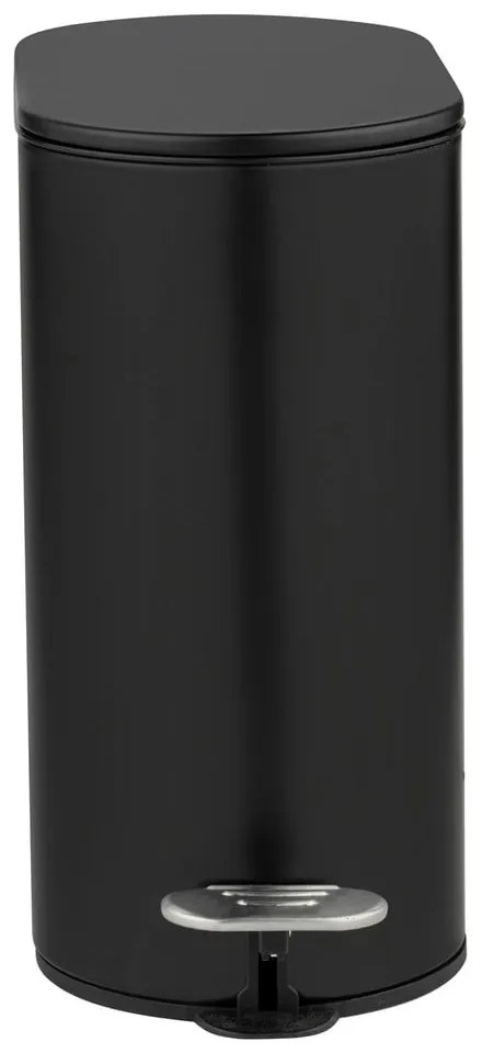 Coș de gunoi negru mat cu pedală din oțel 5 l Collungo – Wenko
