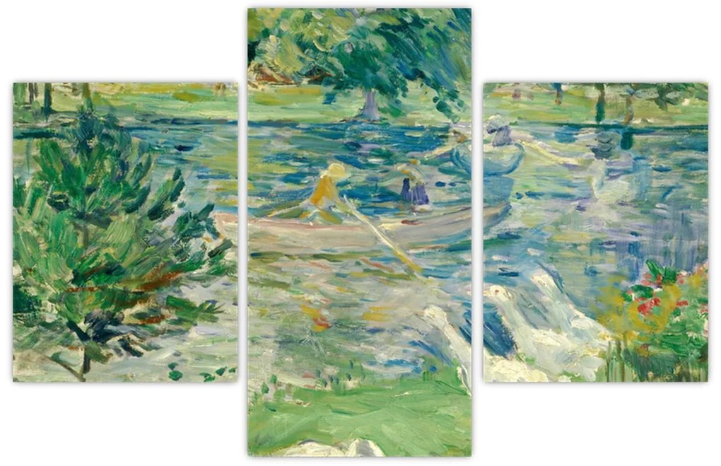 Tablou - Berthe Morisot, Girl in a Boat with Geese, reproducere (90x60 cm)