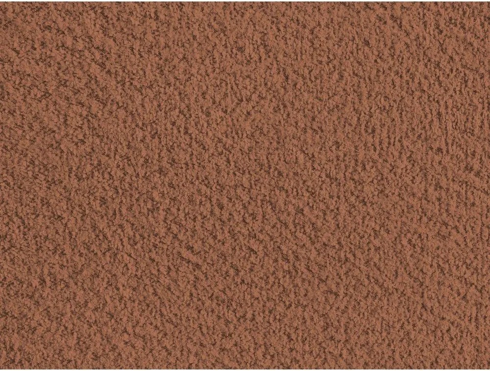 Pat matrimonial portocaliu tapițat cu spațiu de depozitare/fără tăblie cu somieră 160x200 cm Inera – Bobochic Paris