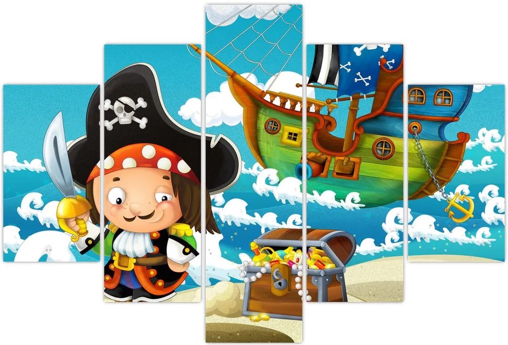 Tablou - Comoara piraților (150x105 cm)