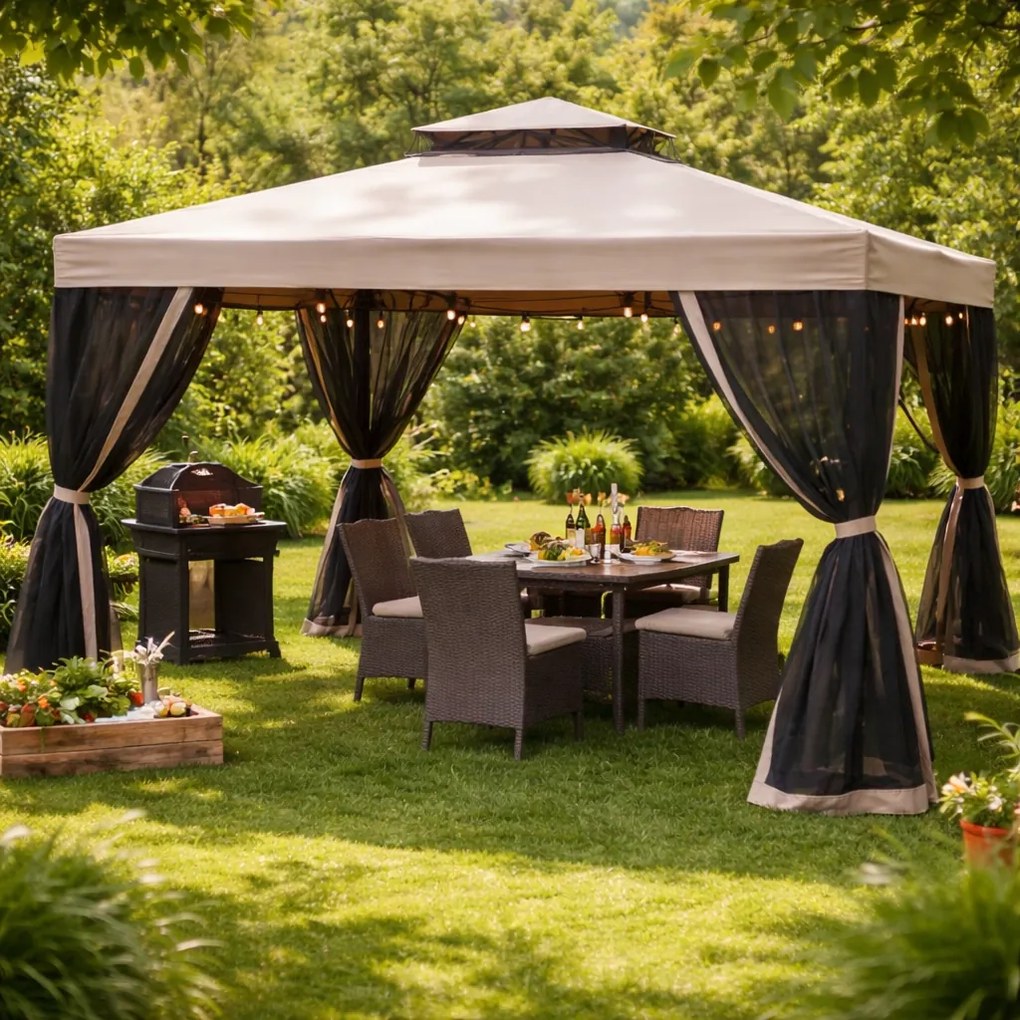 Foișor de grădină Fieldmann FDZN 7010 , 3 x 3 m