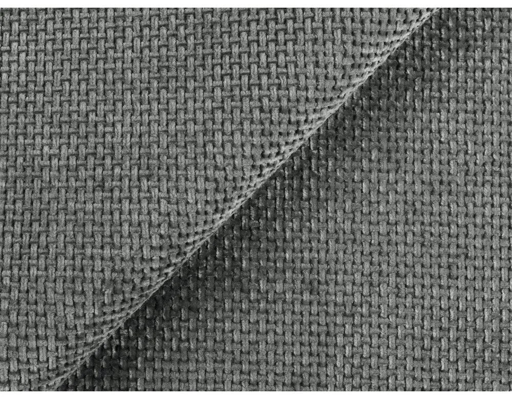 Pat dublu tapițat gri cu spațiu de depozitare cu grilă 180x200 cm Keoni - Makamii