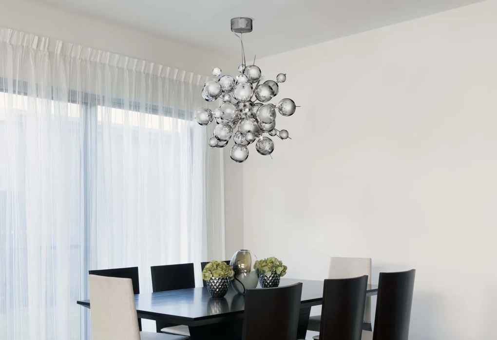 Lustra eleganta design ultra-modern Molecule crom 8312-12CC SRT