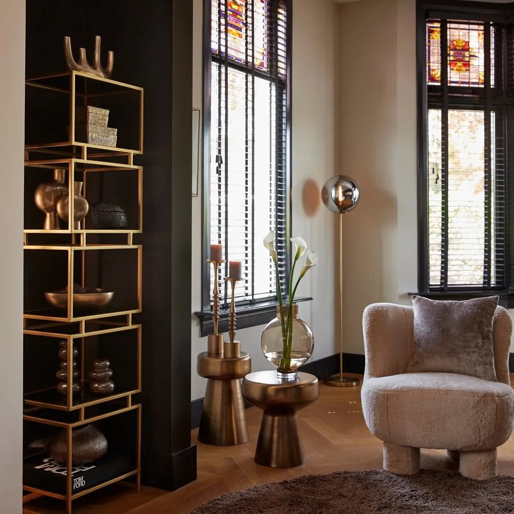 Măsuță auxiliară rotundă din metal ø 29 cm Dakwa – Light &amp; Living