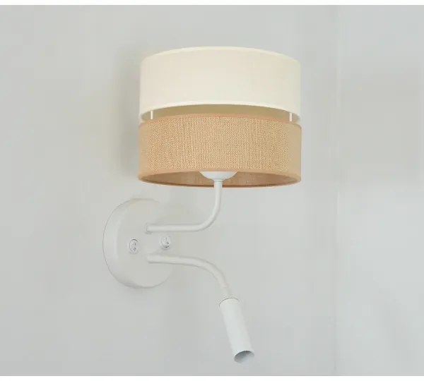 Brilagi - Lampă de perete ROYAL YUTE 1xE27/15W + 1xG9/6W bej/crem/ albă