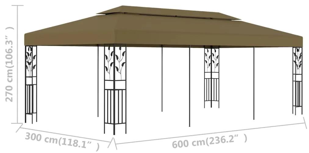 Pavilion, gri taupe, 6 x 3 m, 180 g m   Gri taupe