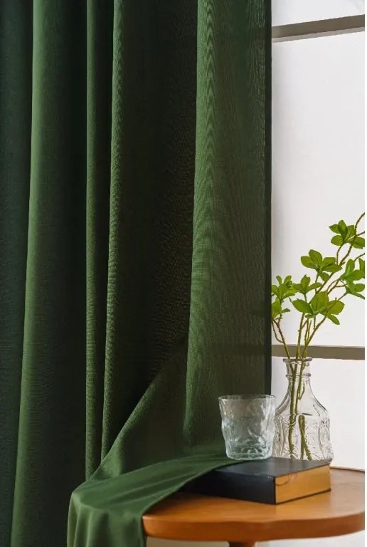 Perdea OXFORD LIGHT 140x250 cm, verde inchis Agatat: Rejansa