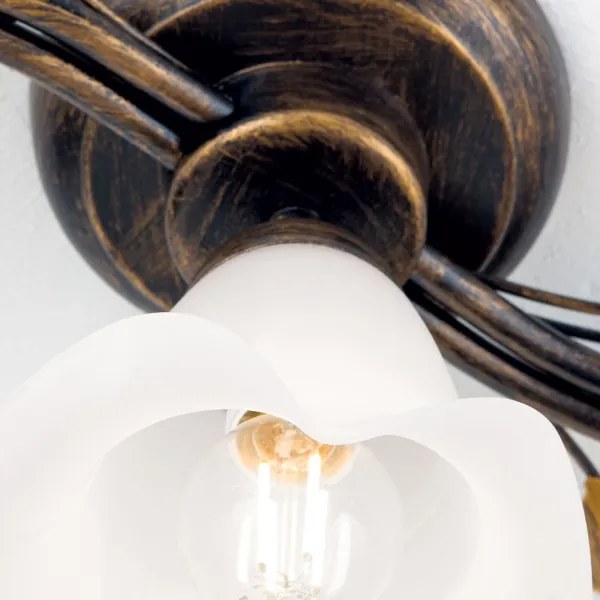 Lustră aplicată Orion DL 7-789/5 SISI 5xE14/40W/230V bronz/patină